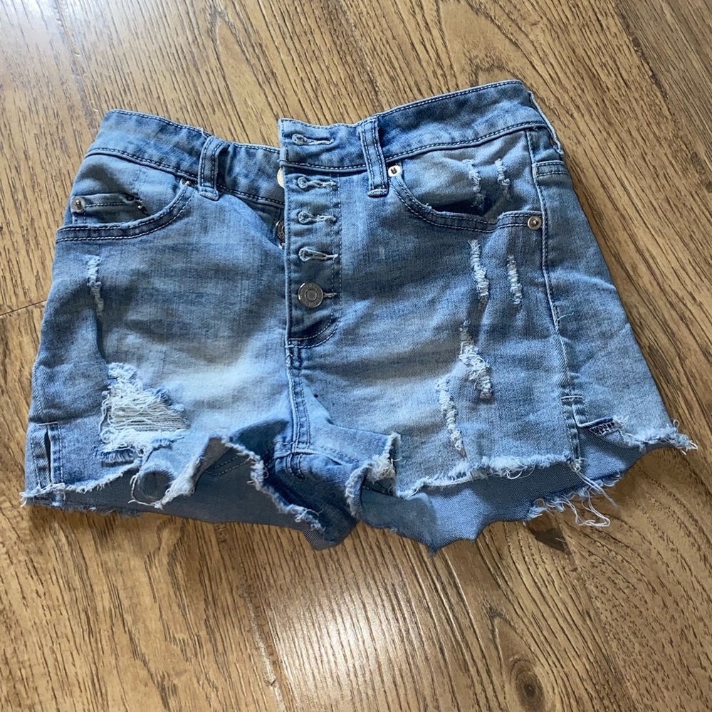 jean shorts, forever 21 size 25 waist